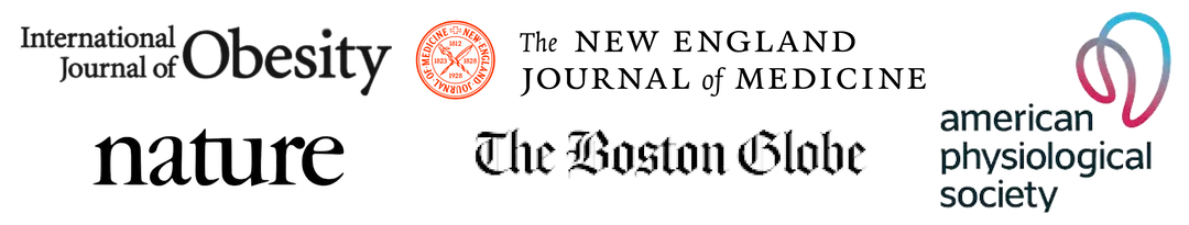 Research and media references: International Journal of Obesity, New England Journal of Medicine, Nature, The Boston Globe, American Physiological Society